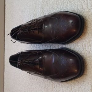 Florsheim Oxblood/Burgundy Leather Wingtip Oxford Shoes 10.5 D